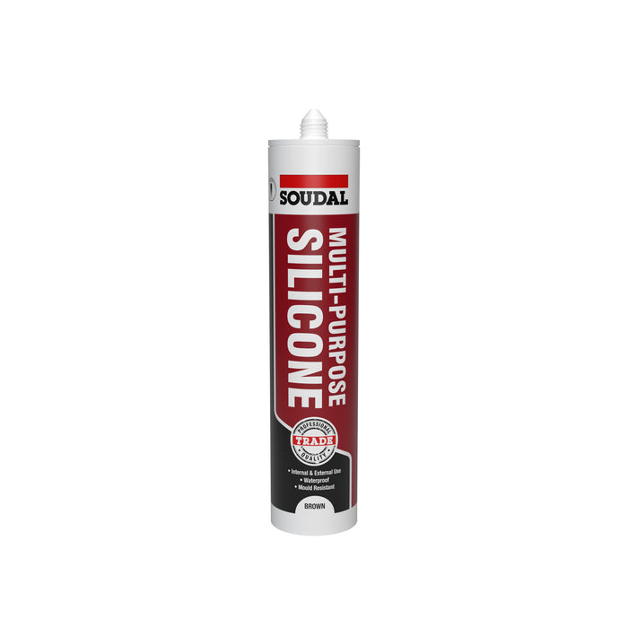 116713 - SOUDAL Trade Multi Purpose Silicone Brown 270ML