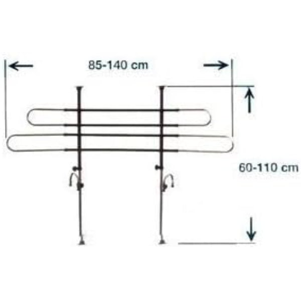 AR27355 - All Ride Dog Rack For Trunk 2 Bar