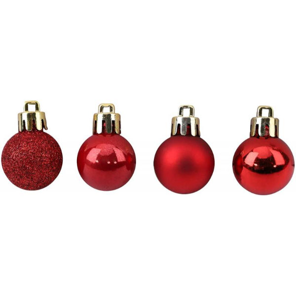 450011RED - Christmas Bauble Red 16 Pack