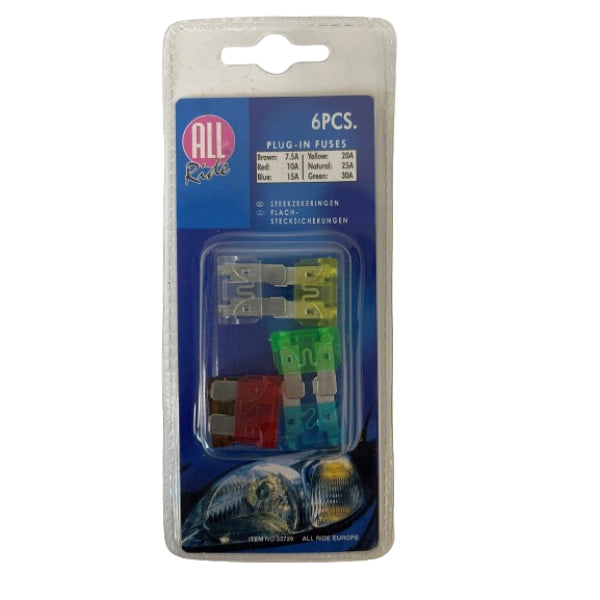 AR00729 - All Ride Car Fuse Assortment 6PC 'Plug-In'