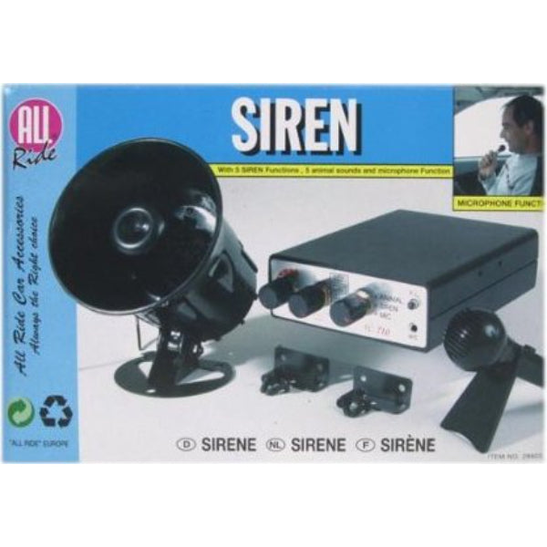 AR30907 - All Ride Siren 24v 5 Functions 5 Animal Sounds & Microphone