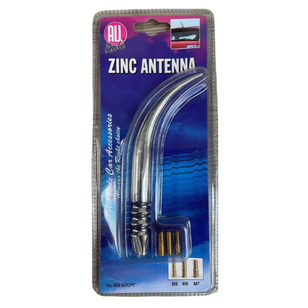 AR36204 - All Ride Antenna Aerial Mast Zinc Curve Large