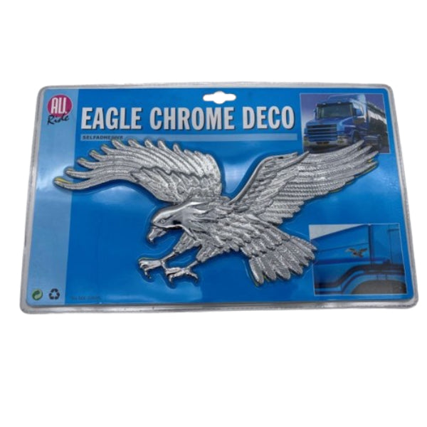 AR36212 - All Ride Deco Badge Chrome Eagle Large