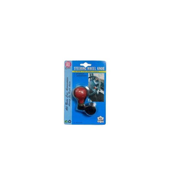 AR30838 - All Ride Steering Wheel Knob Leather Black And Red