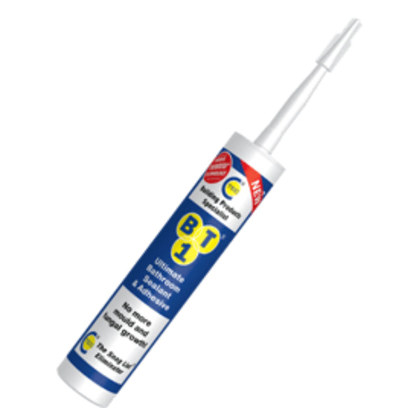 BT1 Ultimate Bathroom Adhesive & Sealant 290ml White (535101)