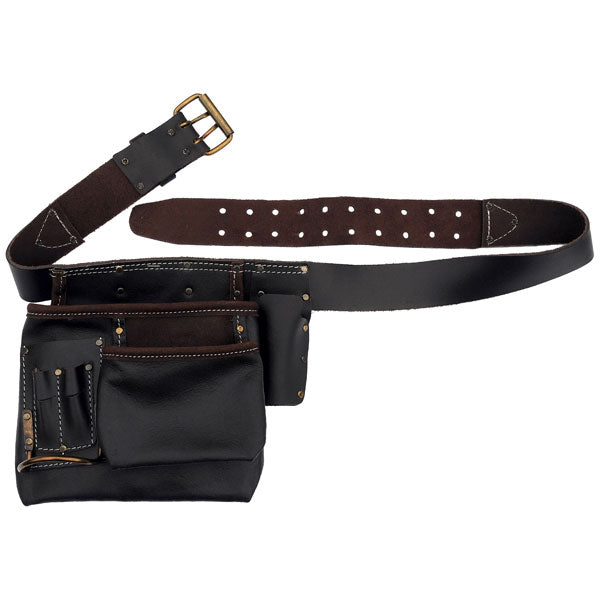 CT0081 - 6 Pocket Oil Tanned Leather Tool Belt