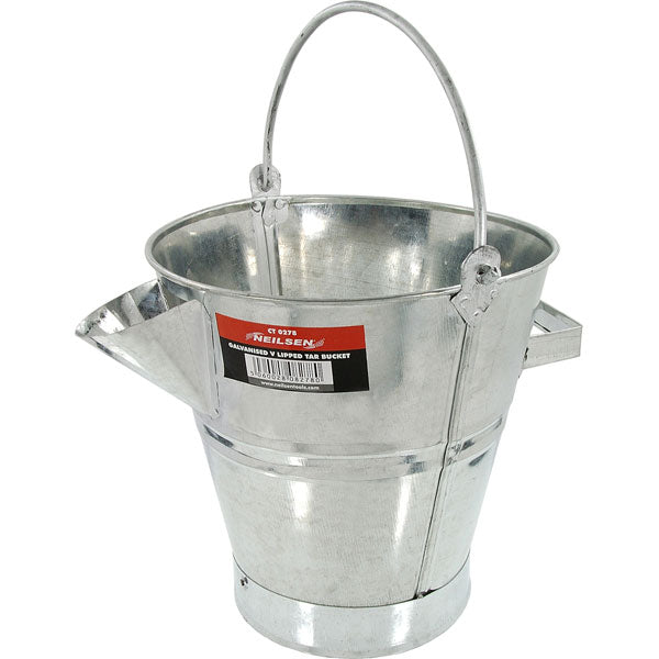 CT0278 - Galvanised V Lipped Tar Bucket