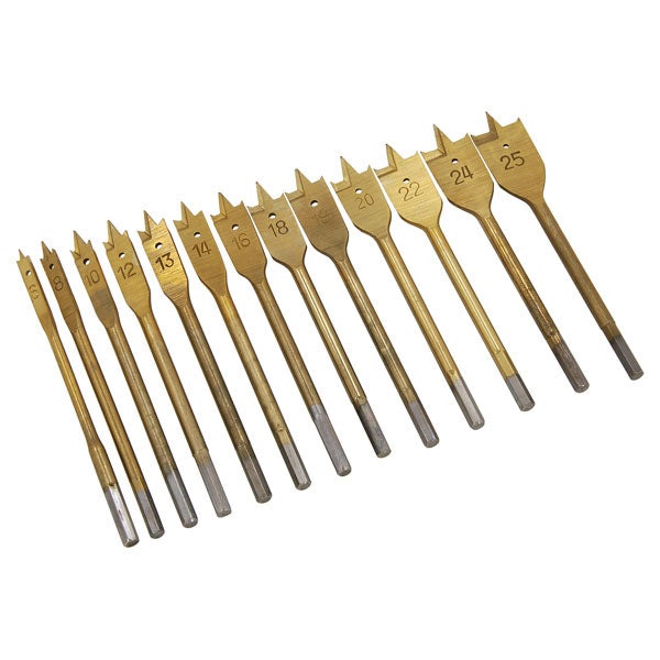 CT0411 - 13pc Flat Wood Drill Bits