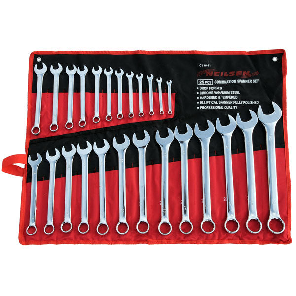 CT0441 - 25pc Combination Spanner Set