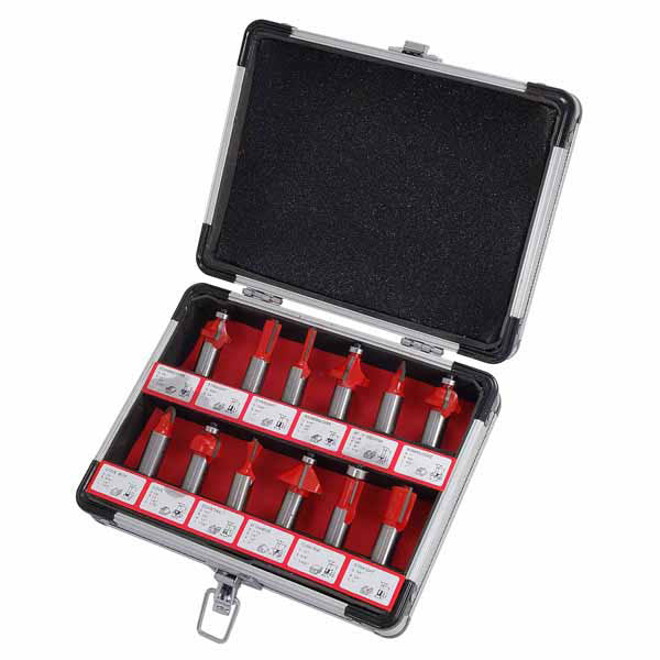 CT0505 - 12pc 1/2 Shank Router Bit Set