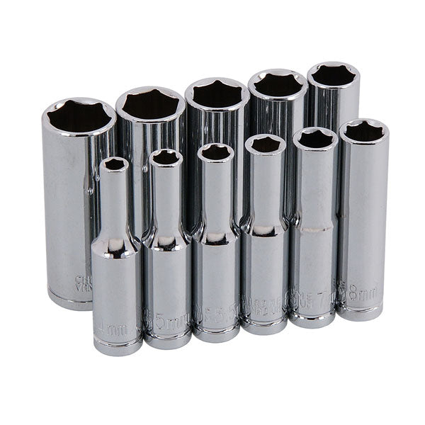 CT0753 - 1/4in Dr 11pc Deep Socket Set