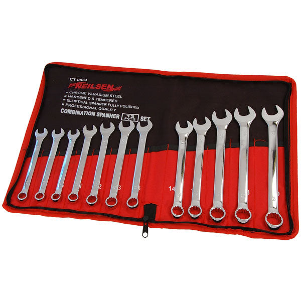 CT0834 -  12pc Combination Spanner Set