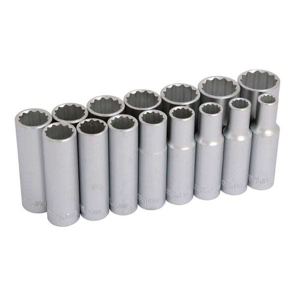 CT0873 - 15pc 1/2 Inch Drive Deep Socket Set