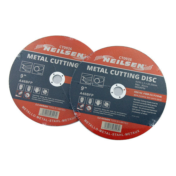 CT0926 - 230mm Metal Cutting Discs 10pc