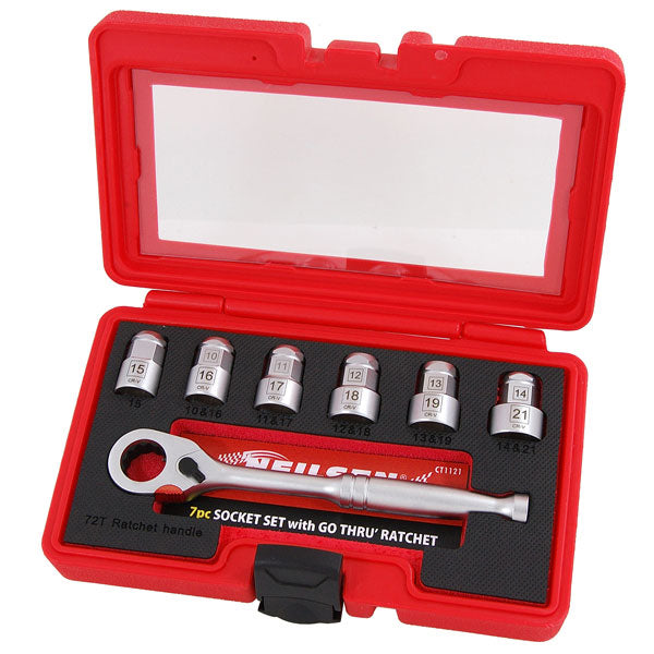 CT1121 - 7pc Go-Thru Dual Sizes Socket Set