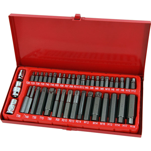 CT1207 - 41pc Hex, Ribe, Spline & Star Bit Set