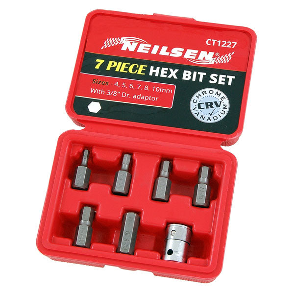 CT1227 - 7pc 3/8in DR Hex Bit Set