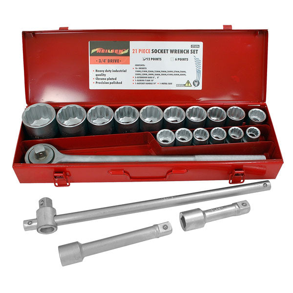 CT1376 - 20pc 3/4in DR Socket Set