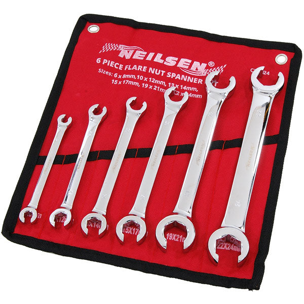 CT1424 - 6pc Metric Flare Nut Spanner Set