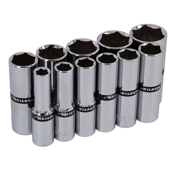 CT1604 - 11pc 3/8in DR SAE Deep Socket Set