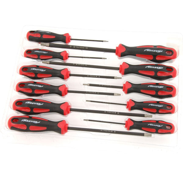 CT1782 - Diamond Tipped Tamper Proof Star Screwdriver set 11 Piece