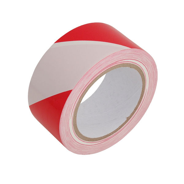 CT2123 - Red & White Hazard Warning Tape