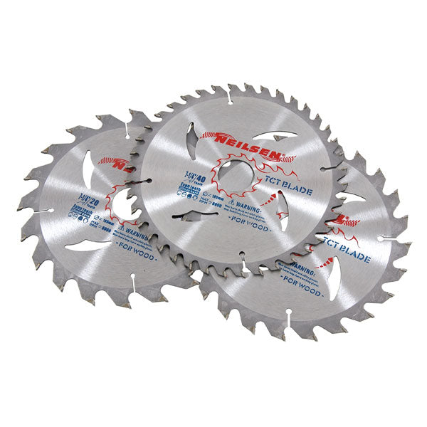 CT2519 - 3pc 185mm TCT Circular Saw Blades