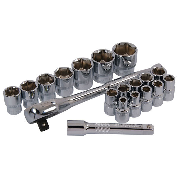 CT2842 - 19pc 1/2in DR Socket Set with Ratchet