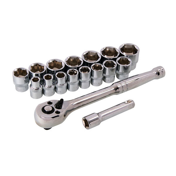 CT2843 - 17pc 3/8in DR Socket Set with Ratchet