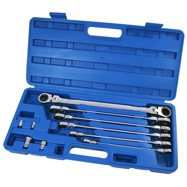 CT3037 - 10pc Swivel-Head Ratchet Spanner Set