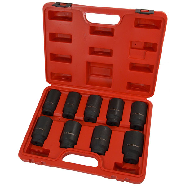 CT3256 - 9pc 1/2in DR Axle Nut Socket Set