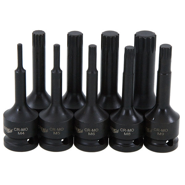 CT3531 - 9pc Impact Spline Bit Set