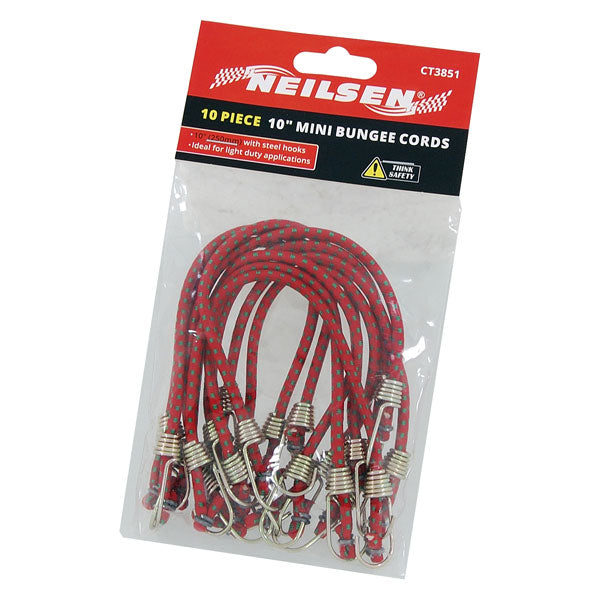 CT3851 - 10pc Mini Bungee Cord Pack