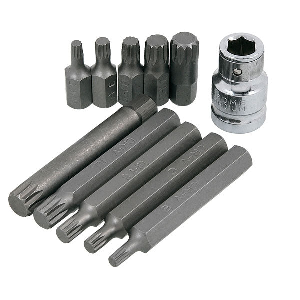 CT4038 - 11pc 1/2in DR Spline Bit Set