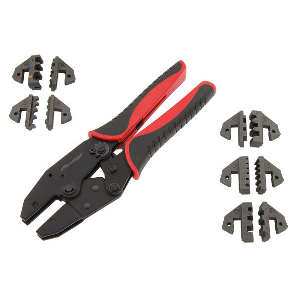 CT4123 - Ratchet Crimping Pliers Set with 5 Pairs of Pressing Jaws