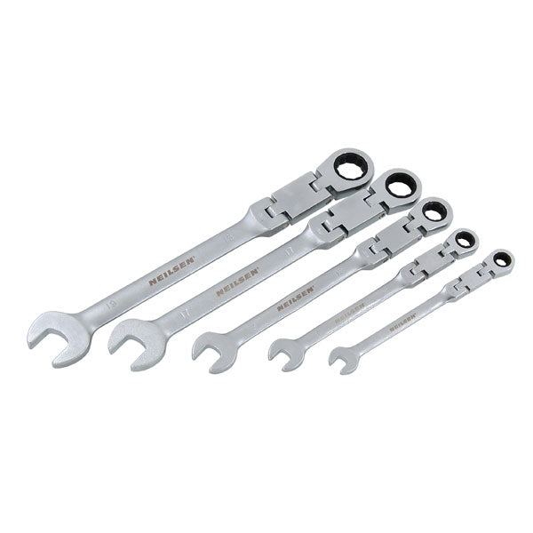 CT5645 - 5pc Swivel-Head Ratchet Spanner Set