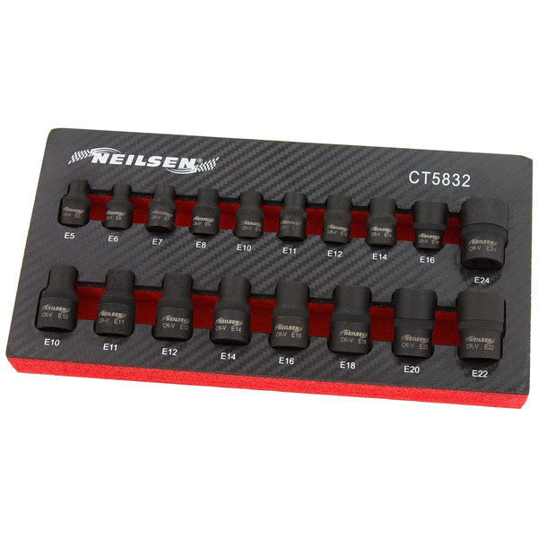 CT5832 - 18pc Star Socket Set