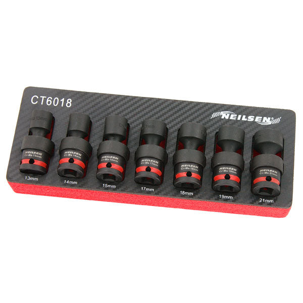 CT6018 - 7pc Universal Swivel Impact Socket Set 1/2inch Drive