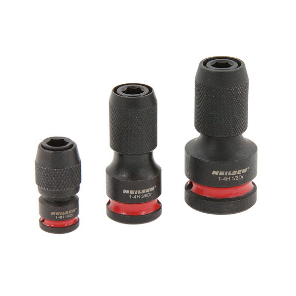 CT6022 - 3pc Impact Bit Adapter Set With Quick Release