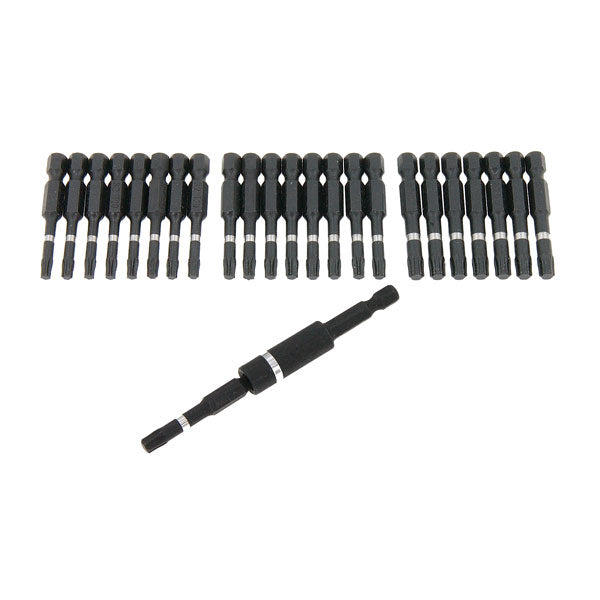 CT6031 - 25pc 50MM Impact Screwdriver Bit Box T20 T25 T30