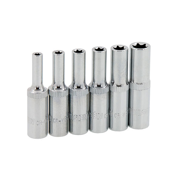 CT6035 - 6pc Deep Star Socket Set 1/4"DR E4-E10