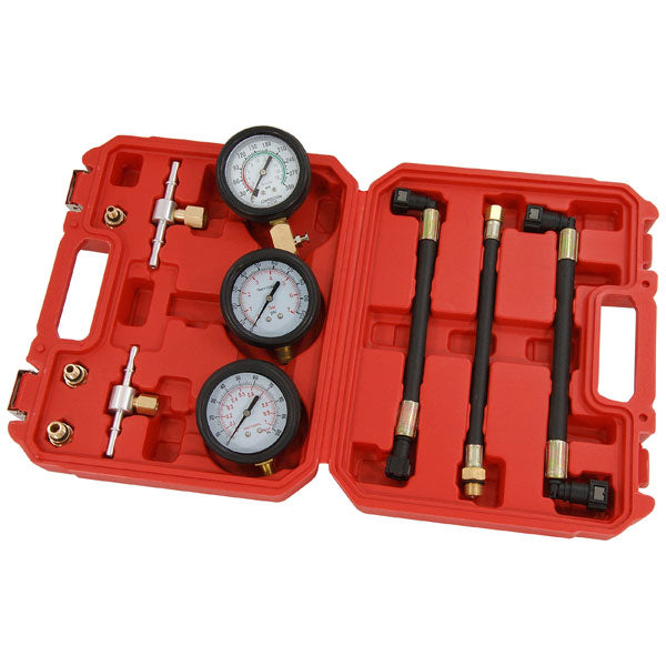 CT6419 - 3pc Motorcycle Compression & Fuel Pressure Gauge Set