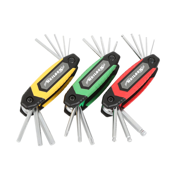 CT6647 - 3 PACK Folding Hex Key Set