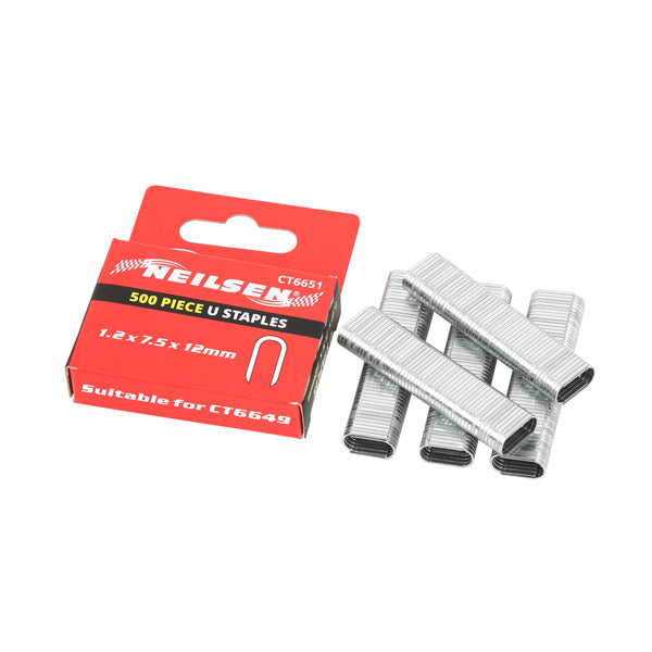 CT6651 - 500pcs U Staples 1.2*7.5*12mm fit CT6649