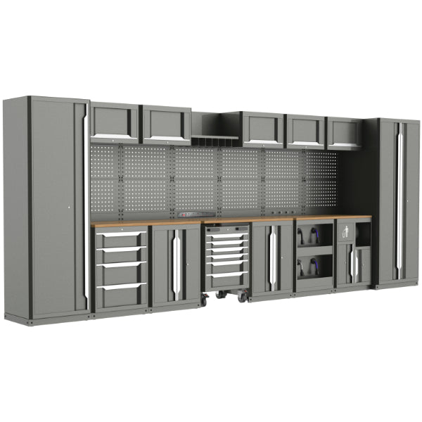 CT6944 - 42pc Workshop Storage System  With Wooden Worktop
