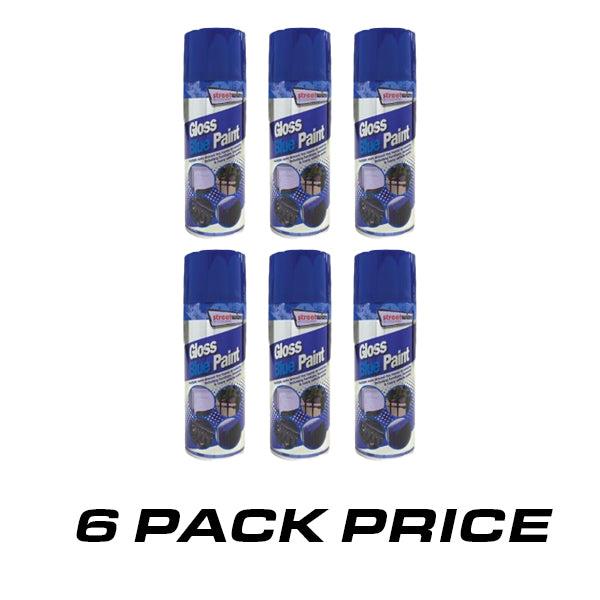 SWCHEM34 - 6Pack Gloss Blue Spray Paint