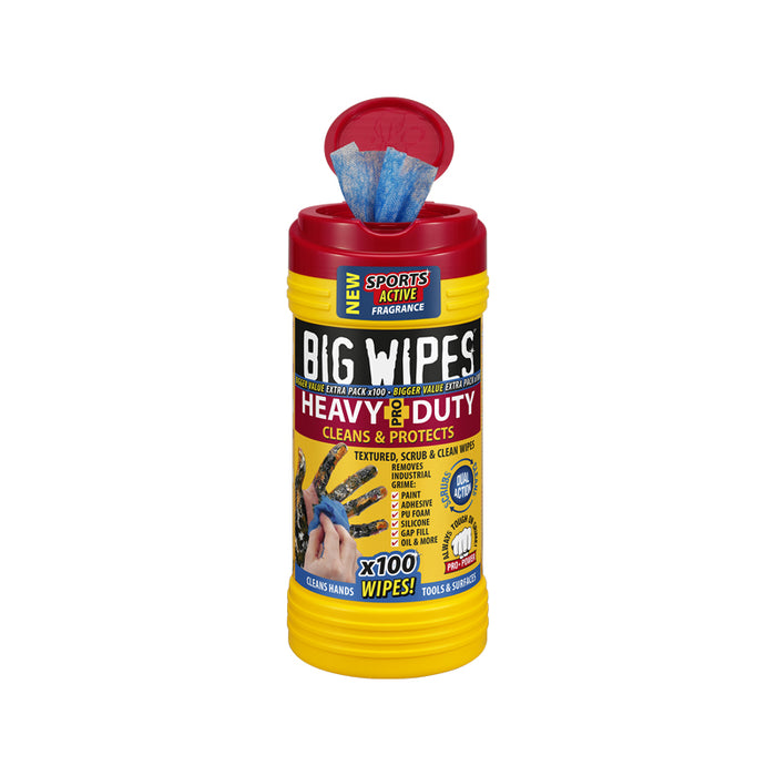 Big Wipes Heavy Duty Pro+ Wipes Tub of 100 - 2420