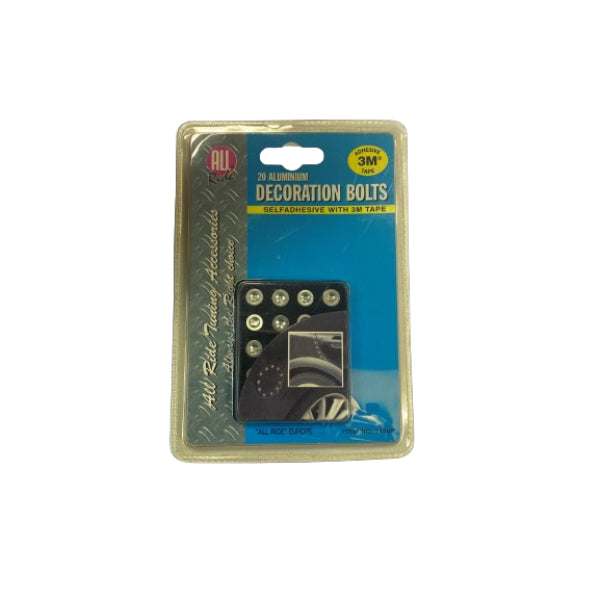 AR21508 - All Ride Aluminium Decoration Bolts 20pc Silver