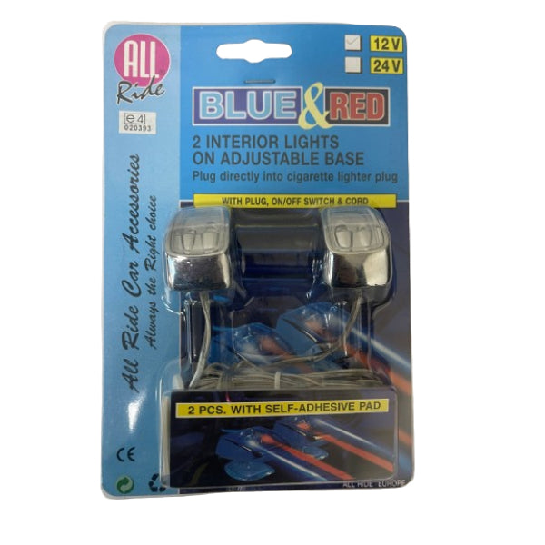 AR28368 - All Ride Interior Light 12v Blue And Red 2pc