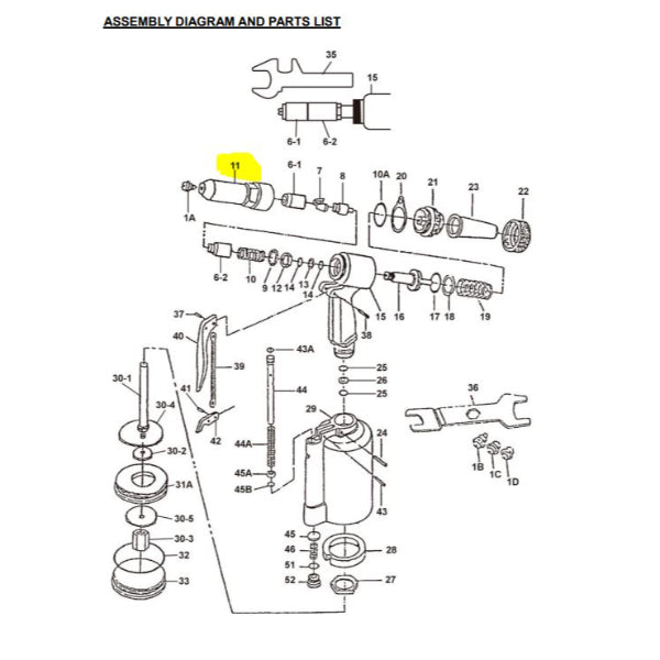 CT0057-HEAD - Replacement Part No 11 For CT0057